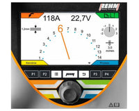 Display von der Rehm Schweißanlage  Synergic arc 251 Stufengeschaltet